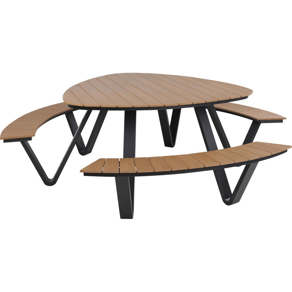 Lesli Living Picknick-Set Sitzgarnitur AREZZO dreieckig