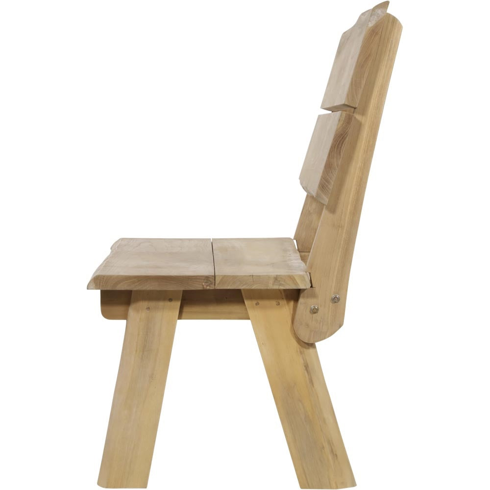 Lesli Living Gartenbank Baumstamm 130cm Teak