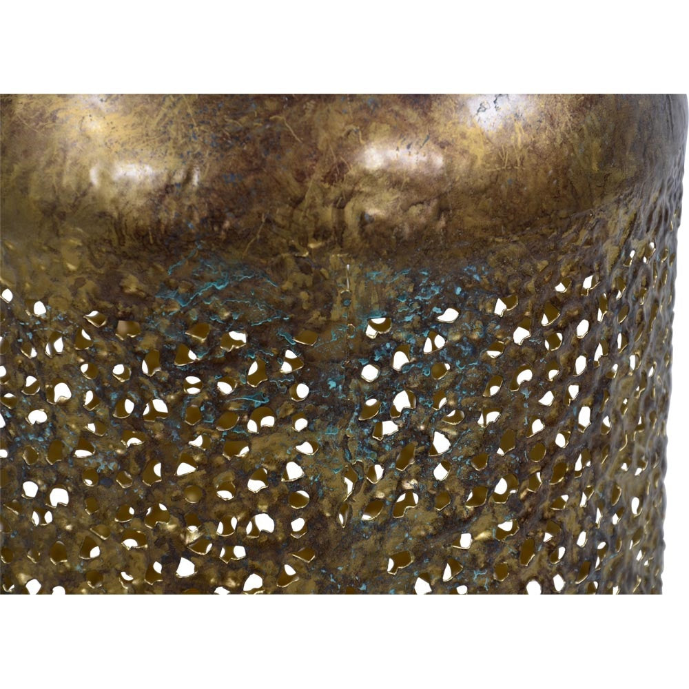 Laterne Windlicht VENTUM gold Ø26x47cm