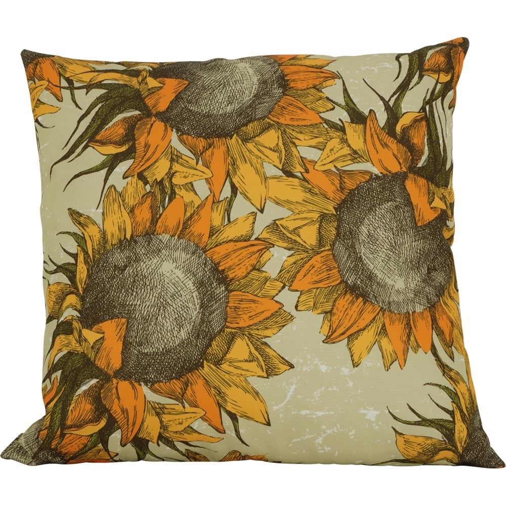 2 Stück Zierkissen SONNENBLUME 45x45cm