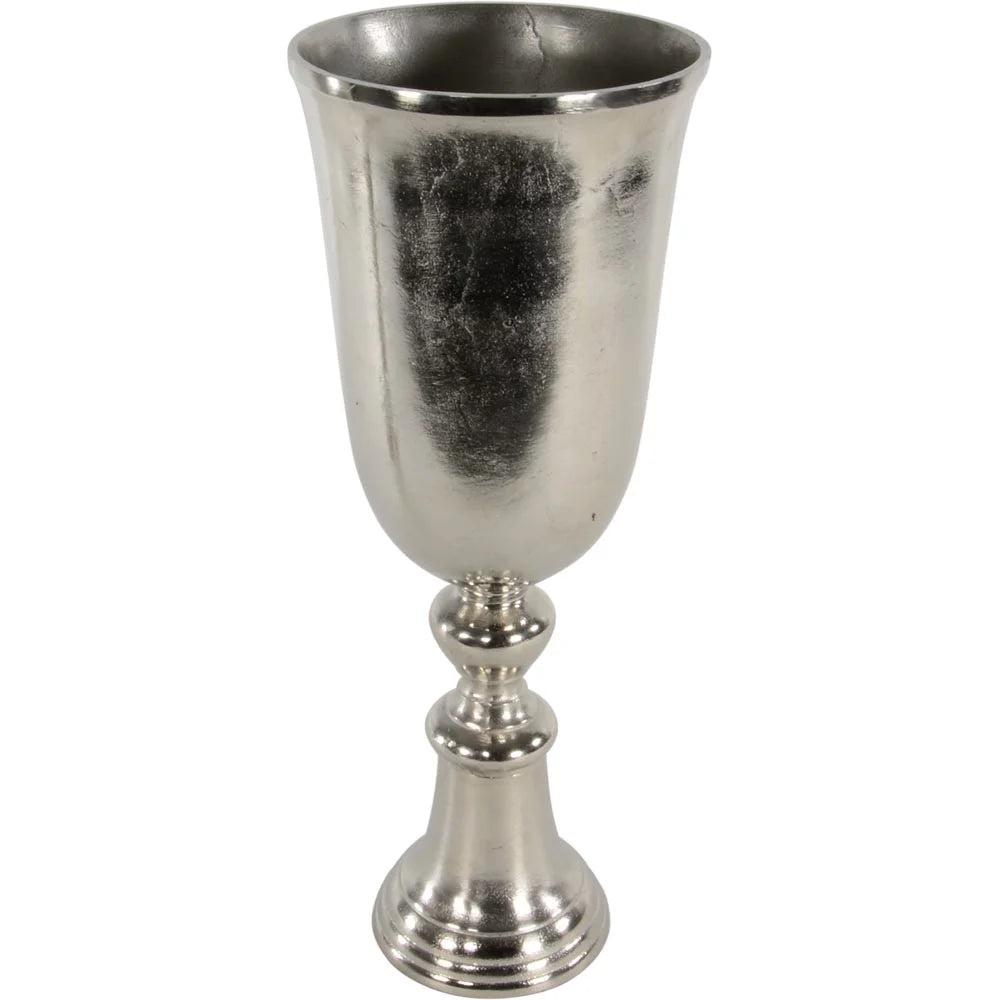Vase BRUSH silber Aluminium 52cm