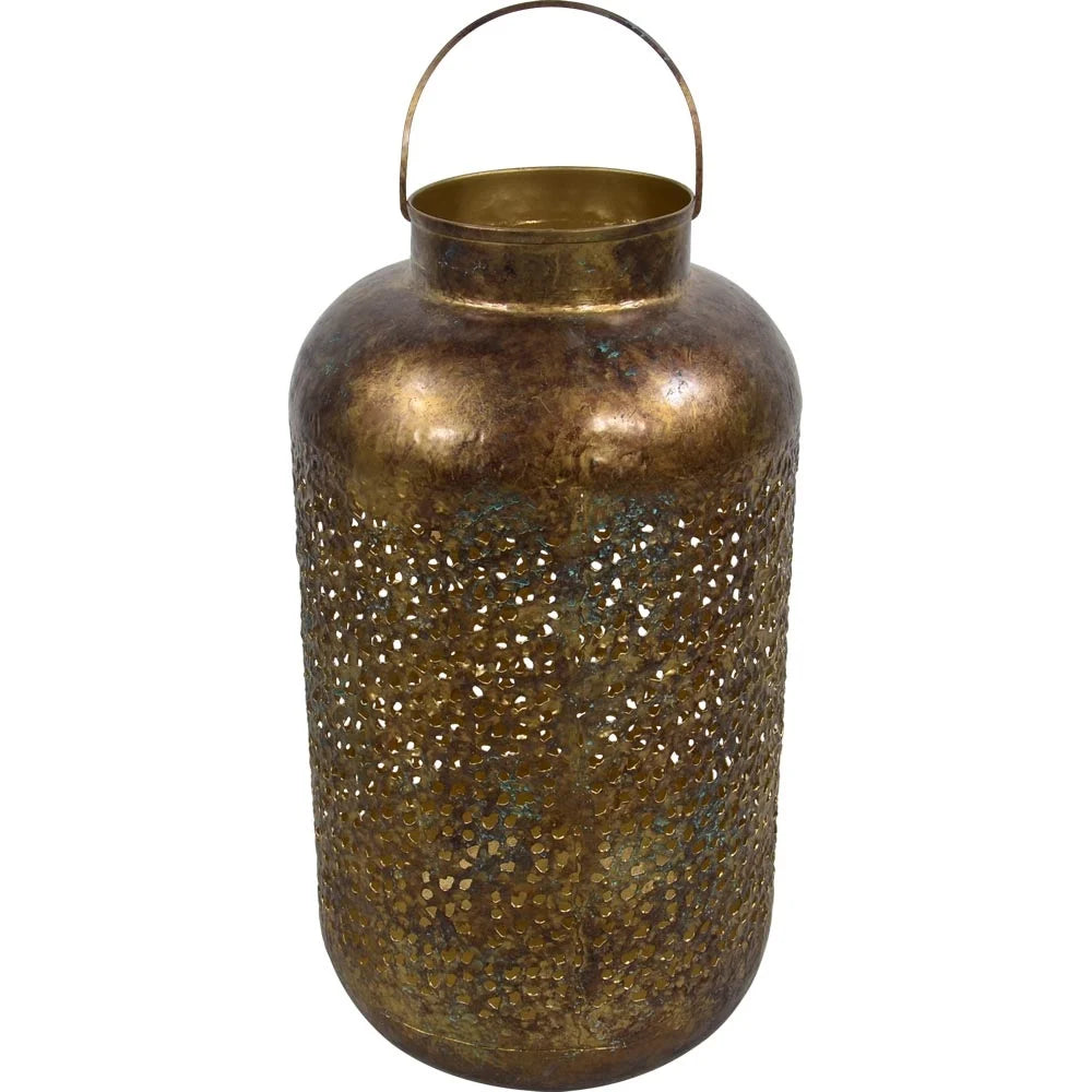 Laterne Windlicht VENTUM gold Ø26x47cm