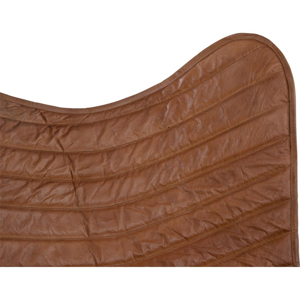Schmetterlingsstuhl Butterfly-Chair Leder braun