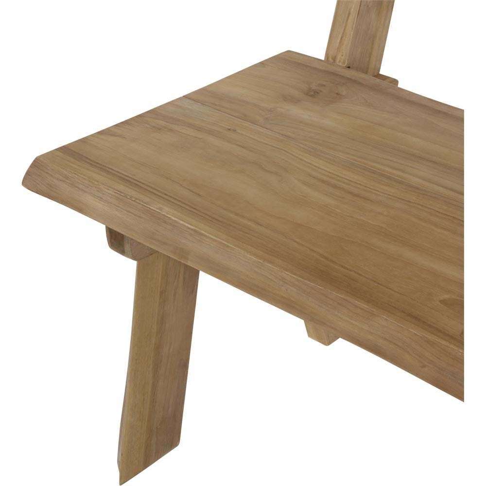 Lesli Living Gartenbank Baumstamm 130cm Teak
