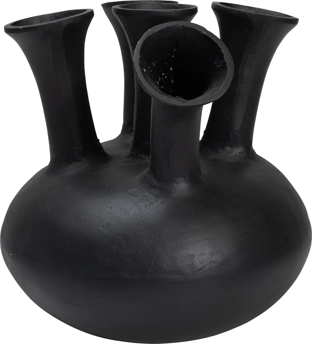 Vase TULP Stahl schwarz Ø30x30cm