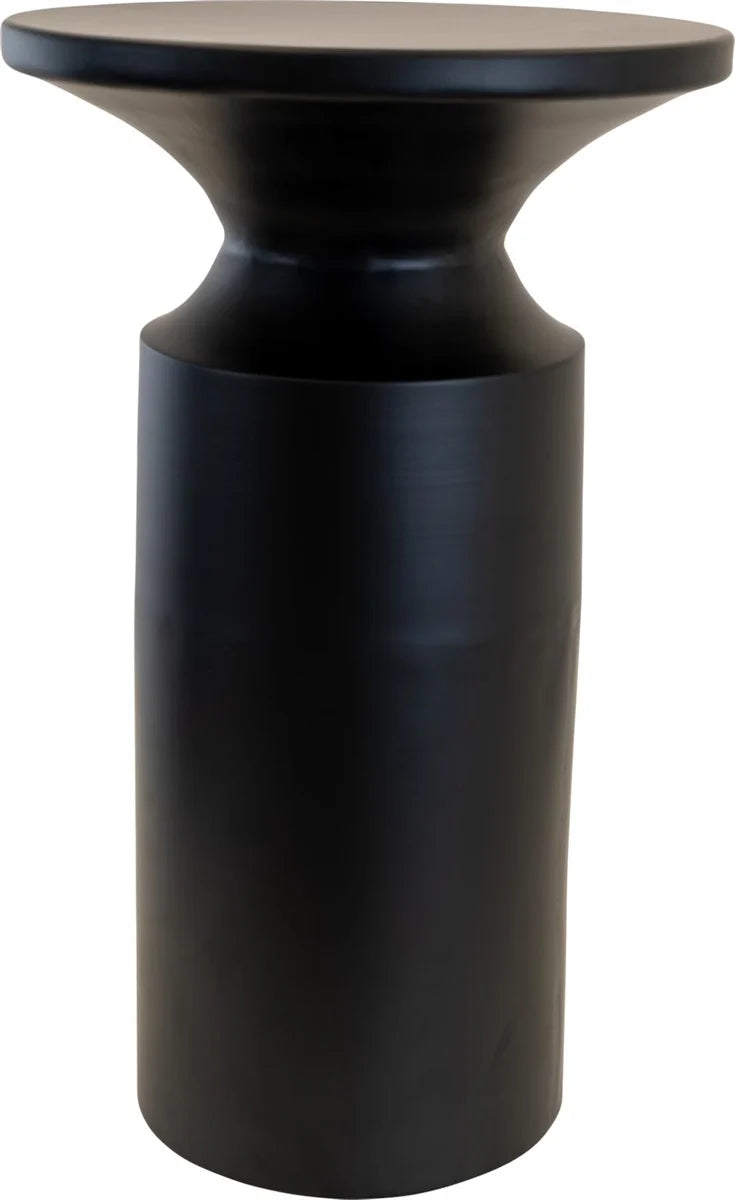 Beistelltisch Louis Stahl schwarz Ø33x55cm