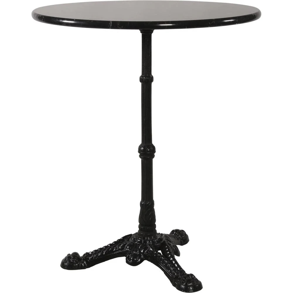 Lesli Living Bistrotisch Marmortisch schwarz 60x73cm