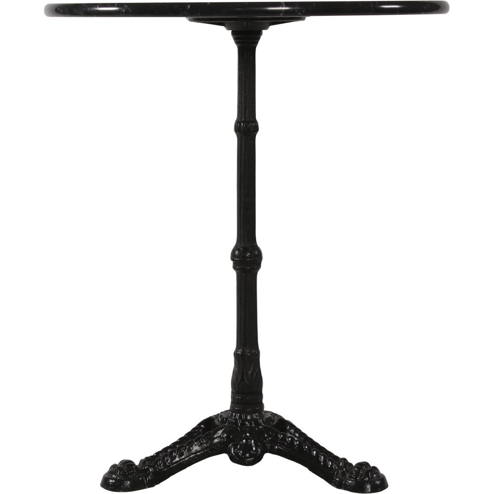 Lesli Living Bistrotisch Marmortisch schwarz 60x73cm