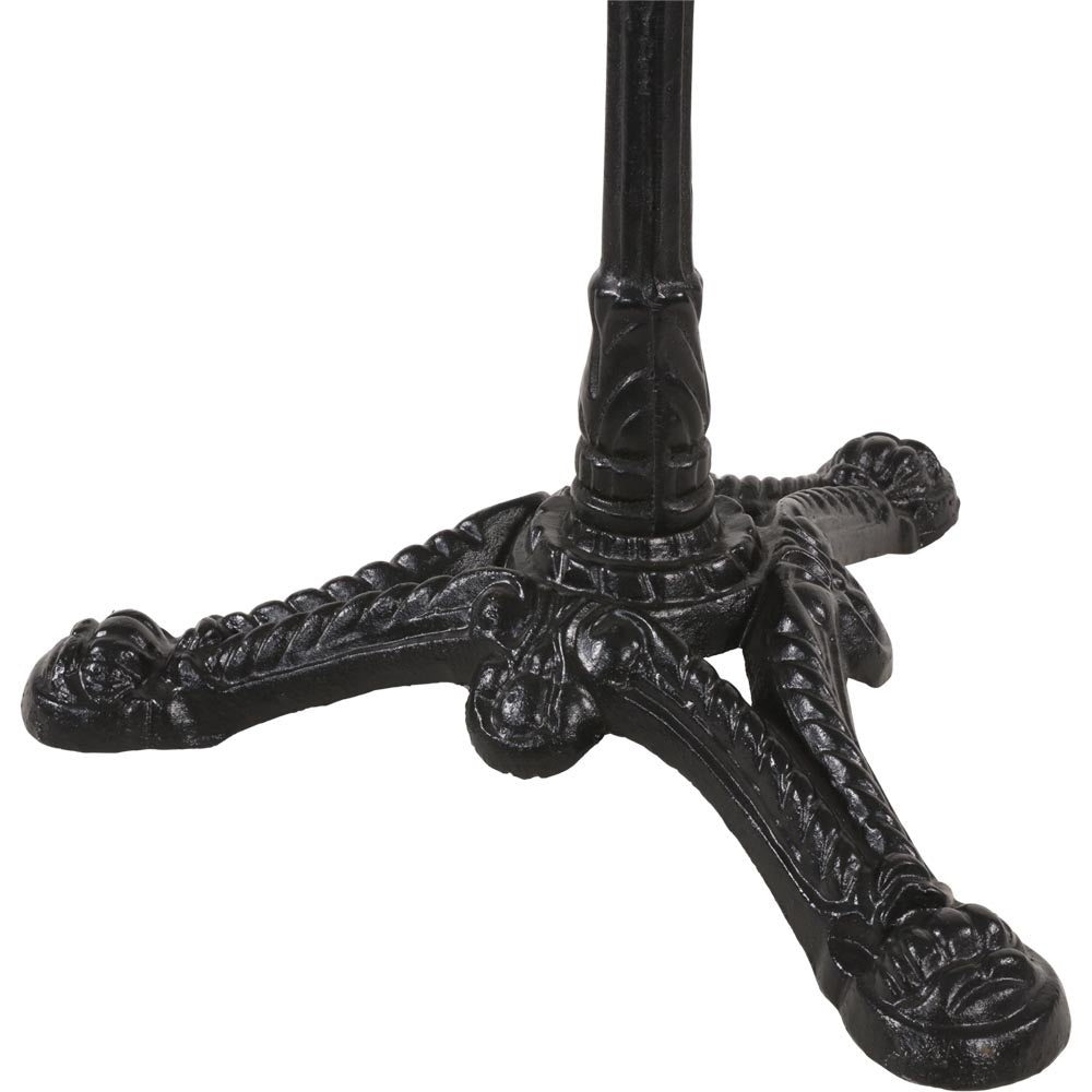 Lesli Living Bistrotisch Marmortisch schwarz 60x73cm