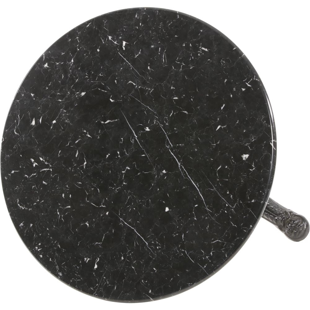Lesli Living Bistrotisch Marmortisch schwarz 60x73cm