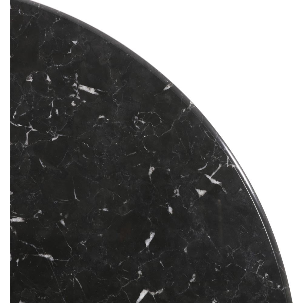 Lesli Living Bistrotisch Marmortisch schwarz 60x73cm